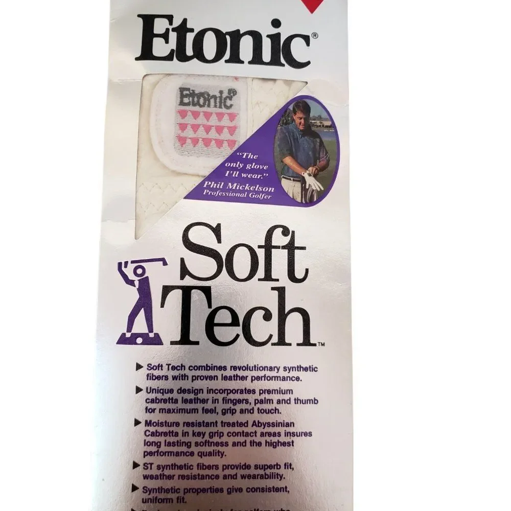 Etonic Titleist Women's Golf Glove Left Medium Leather NEW Lot of 4 Vintage 90s